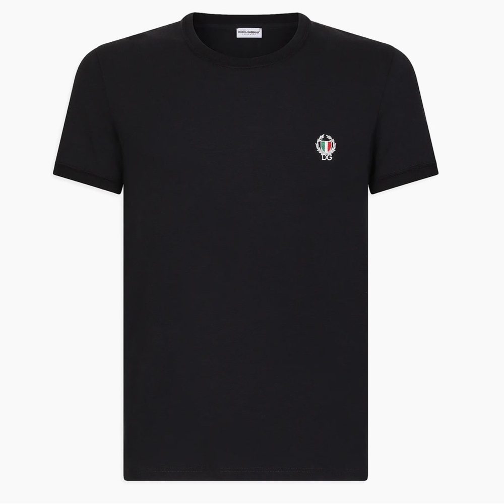 Dolce & Gabbana Black Logo Tee Size L Luxury Designer T-Shirt